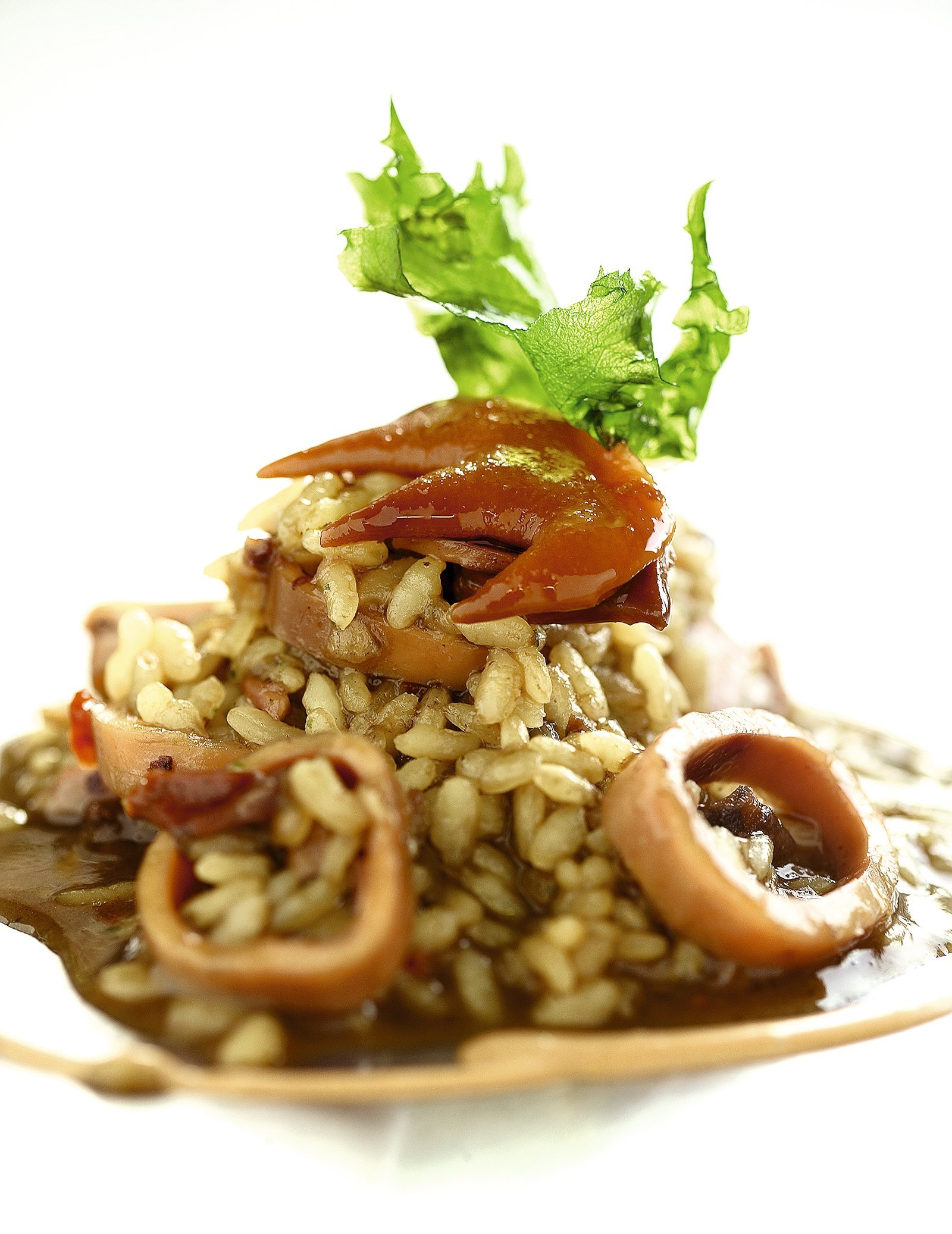 Arròs de pagès amb calamars de llauna Arròs de pagès amb calamars de llauna