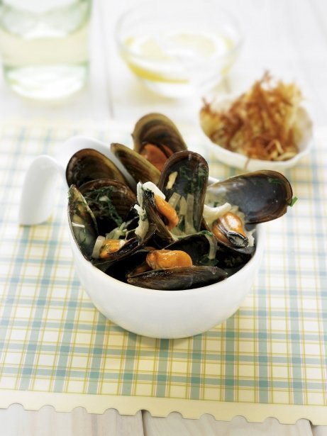 Mejillones con crema