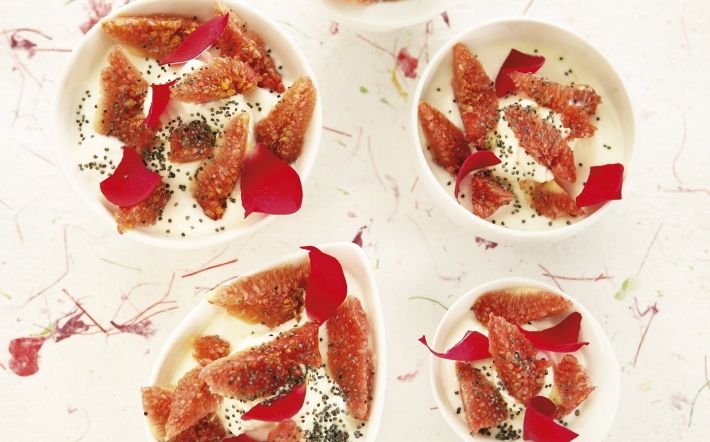 Higos con queso fresco