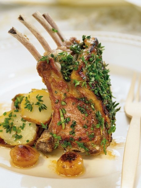 Costillaje de cordero a las finas hierbas
