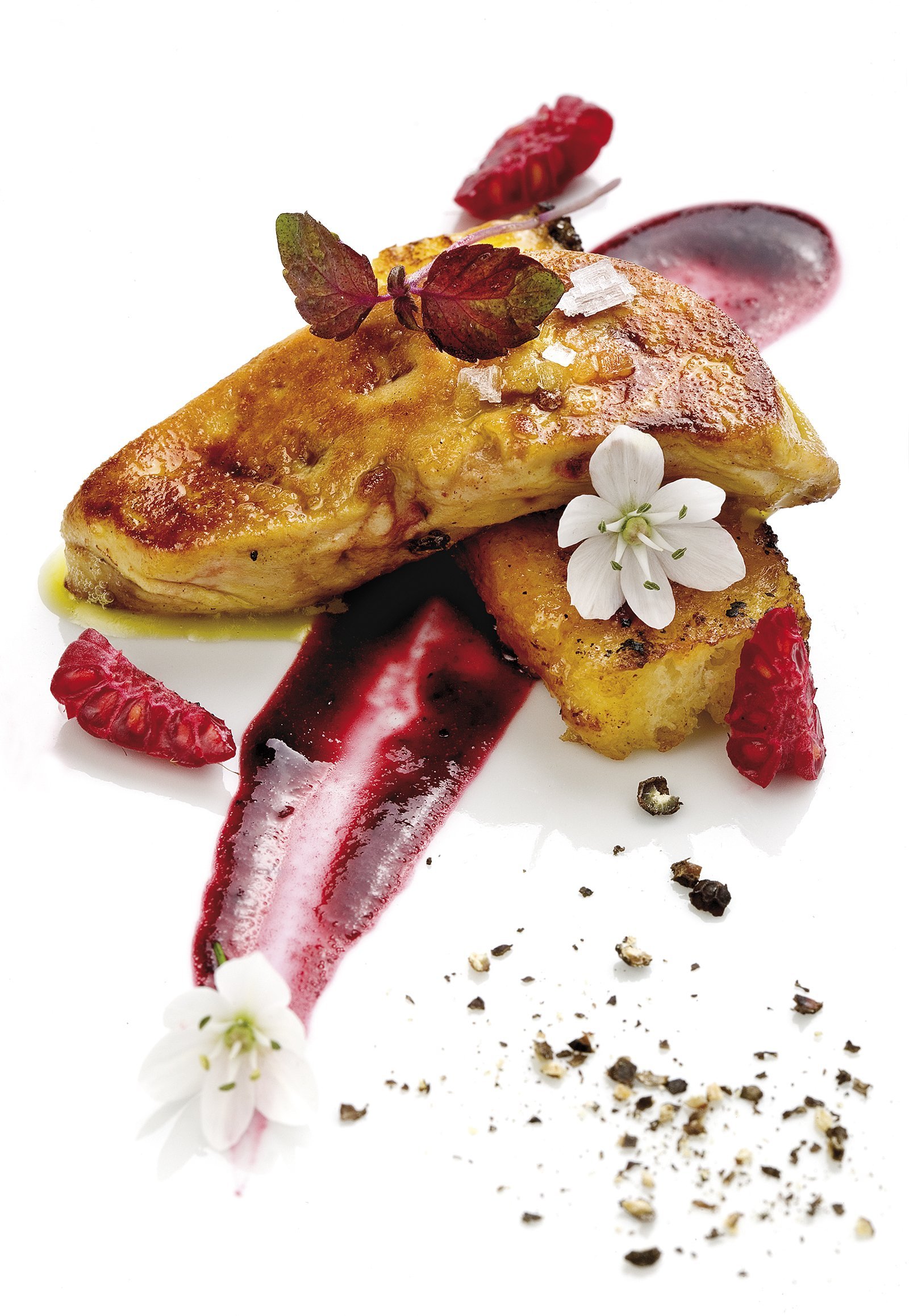 Foie amb torrades de Santa Teresa i cireres