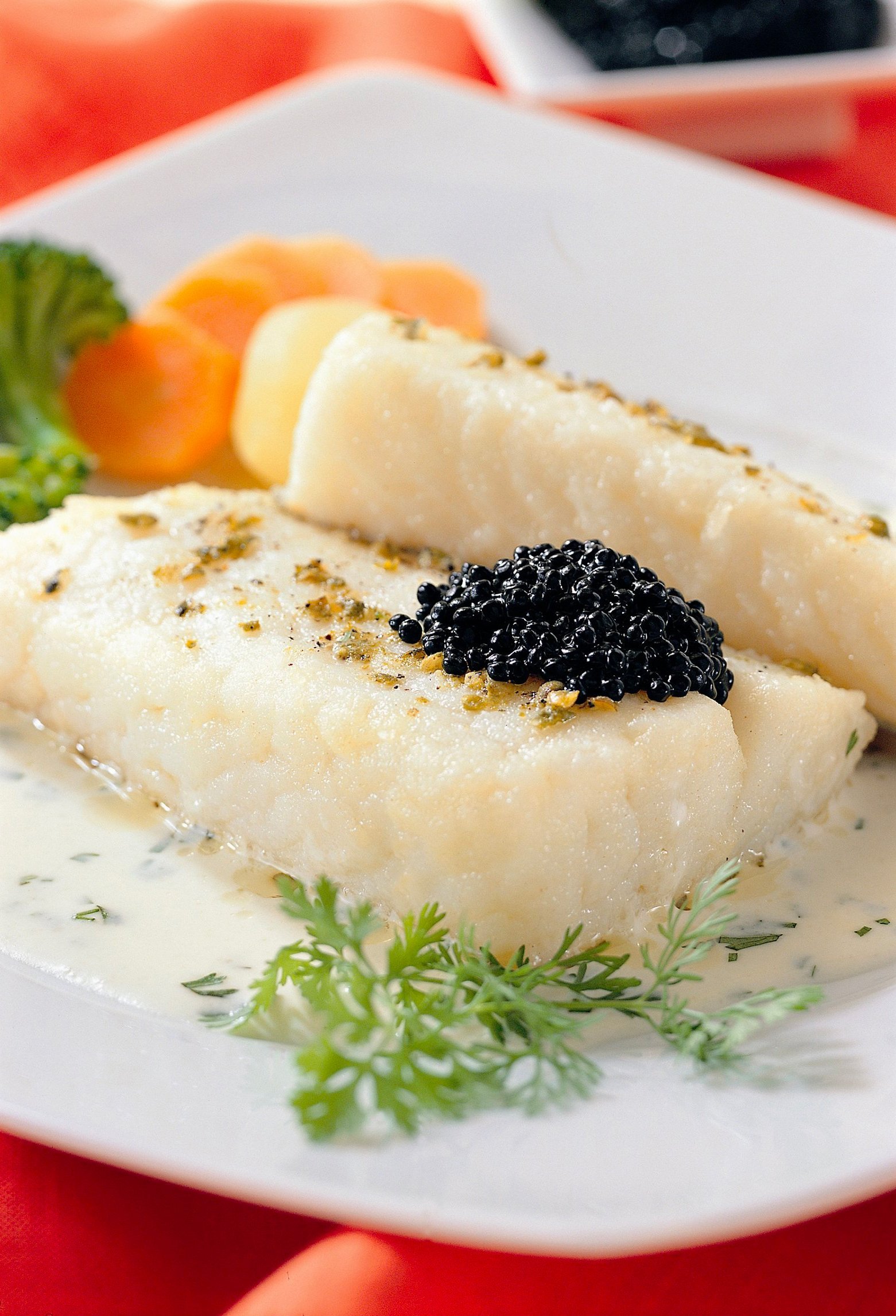 Llom de bacallà rostit amb espècies