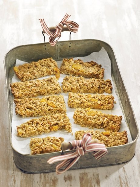 'Flapjacks' de miel y orellanes