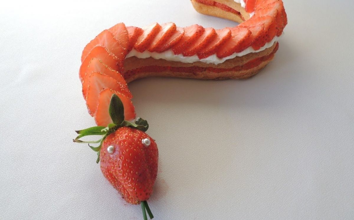 Serpiente de fresas