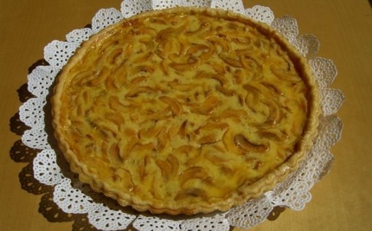 Pastel de melocotón