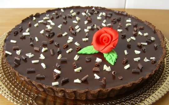 Tarta toffee con chocolate