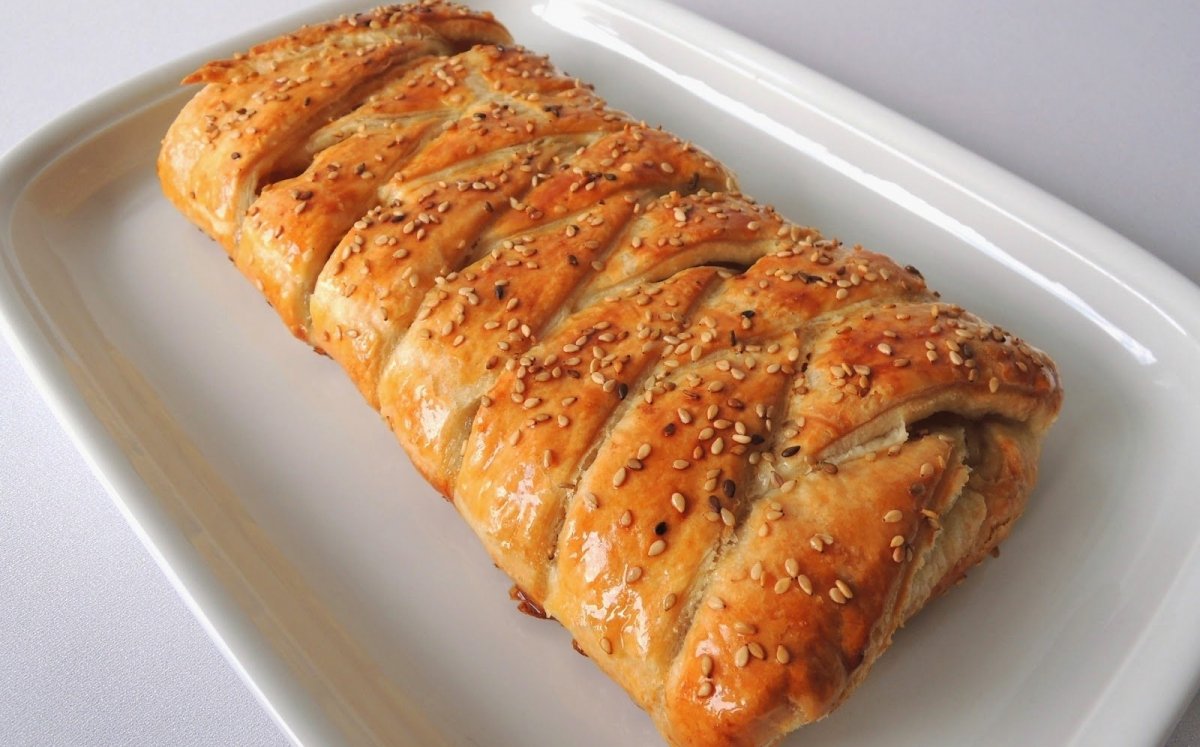 Trenza de pasta de hoja con cabello de ángel