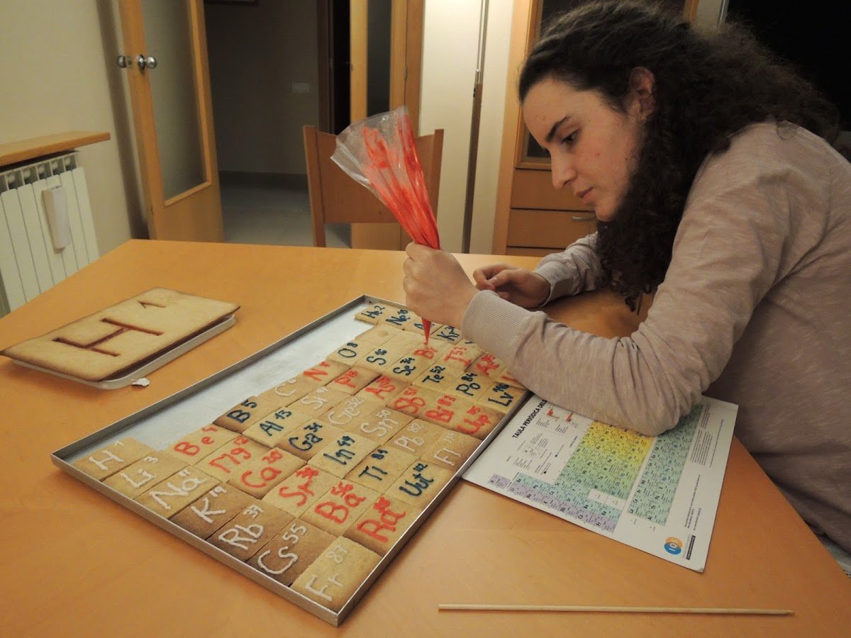 Una taula periòdica de galeta