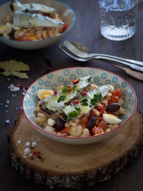 Empedrat amb sardines