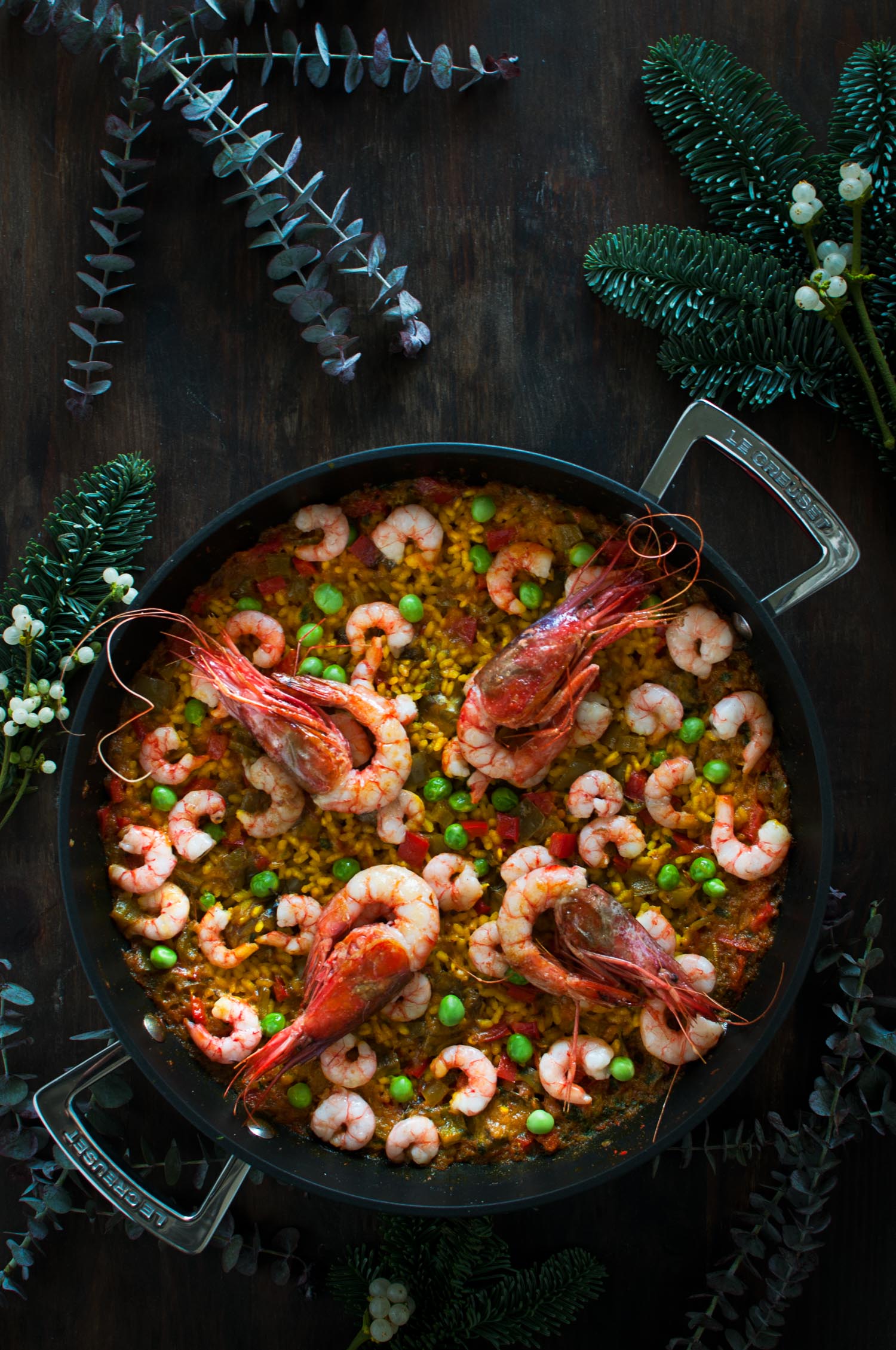 Arròs amb gambes de Vilanova