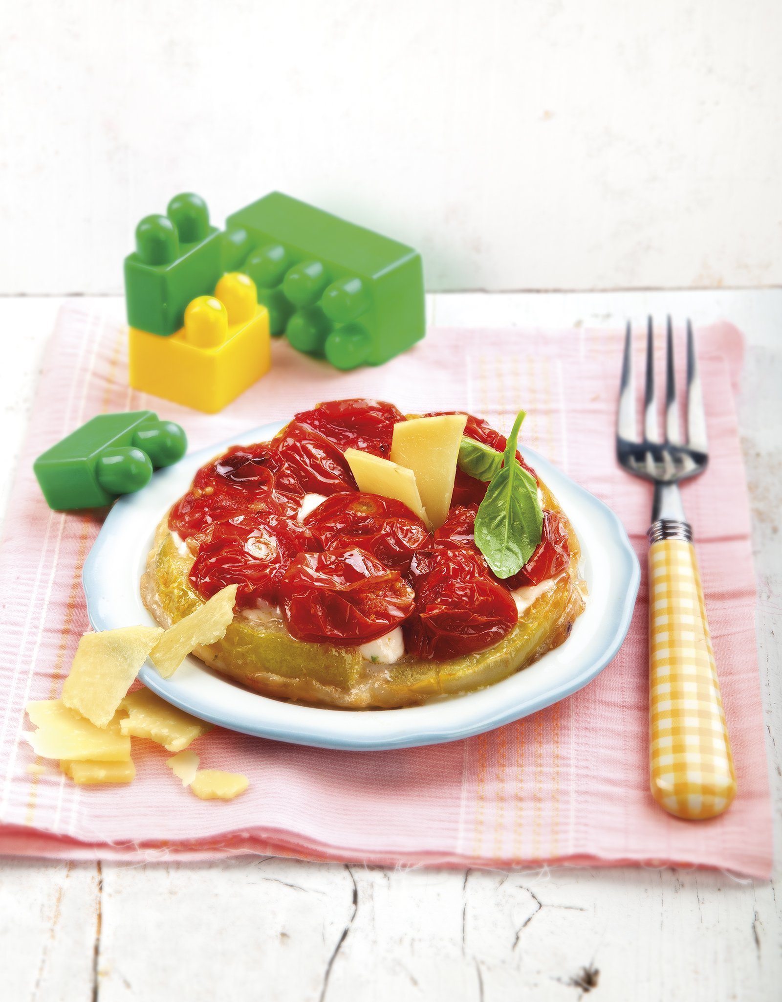 Tatin de tomàquets y parmesà