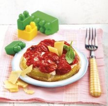 Tatin de tomàquets y parmesà