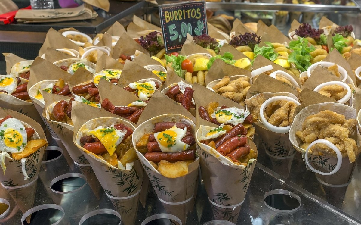 Comida en el Mercat de la Boqueria