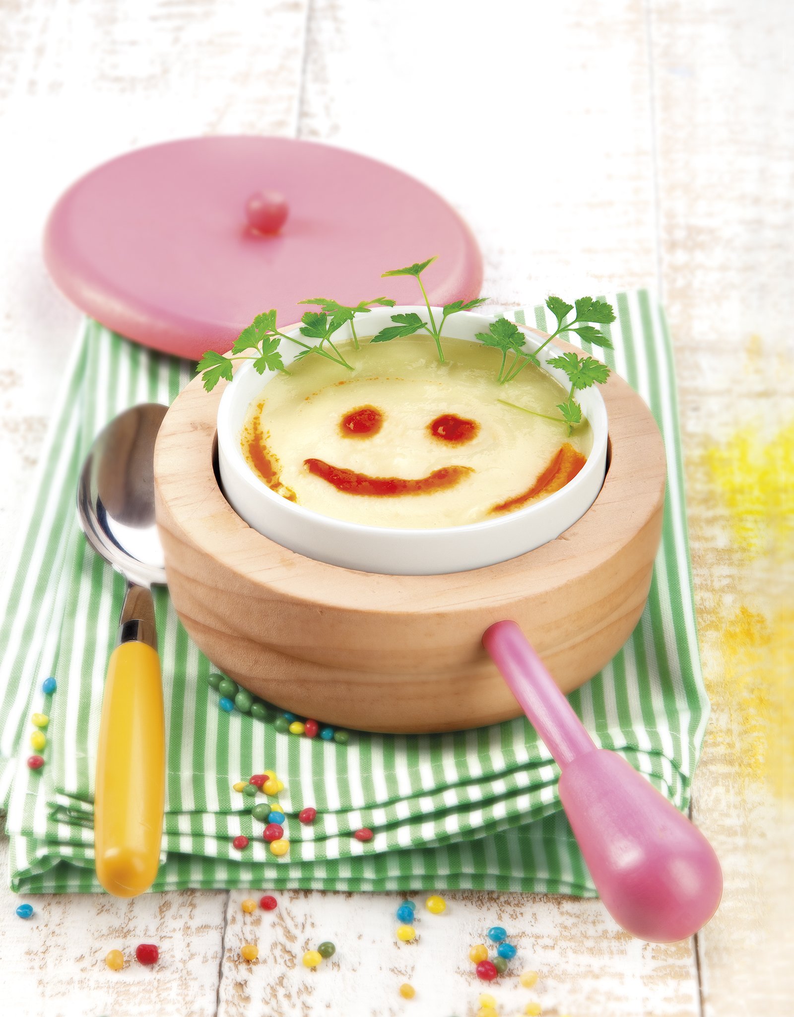 Crema de coliflor con sobrasada