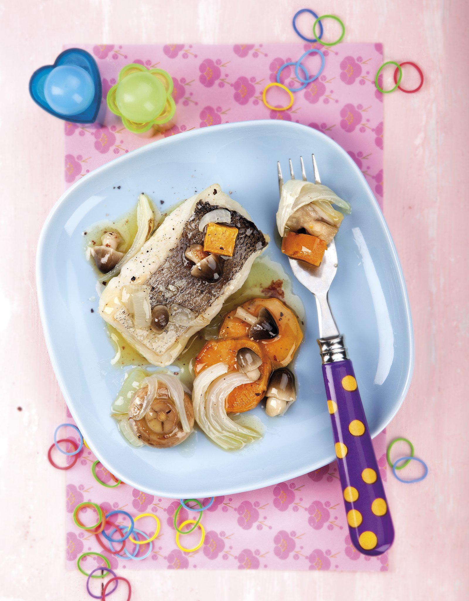 Rebrotȩ al horno con moniato y setas