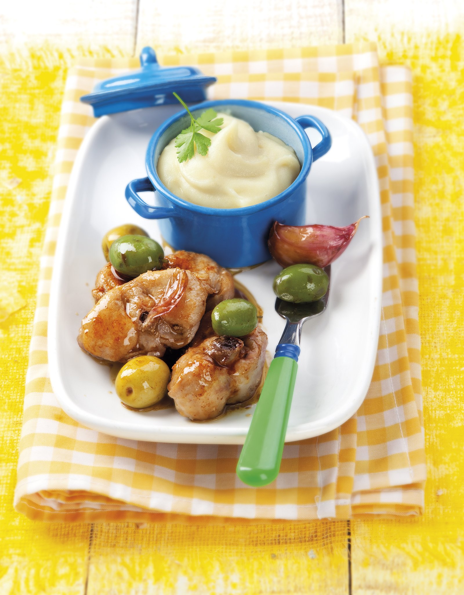 Conill al minut amb olives