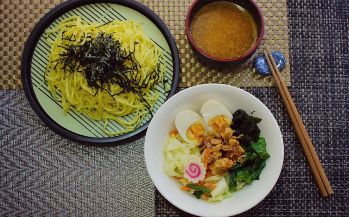 Plato de 'tsukemen'. Foto: Samurai Ramen.