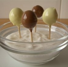 Bombones helados de chocolate