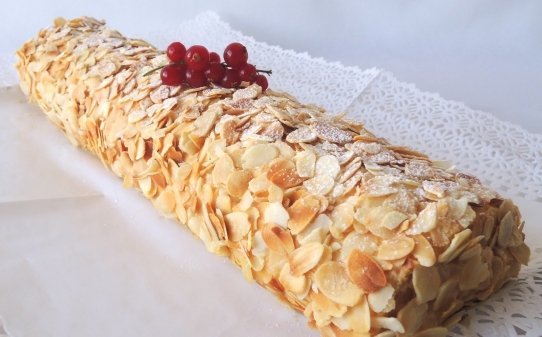 Brazo de gitano de turrón