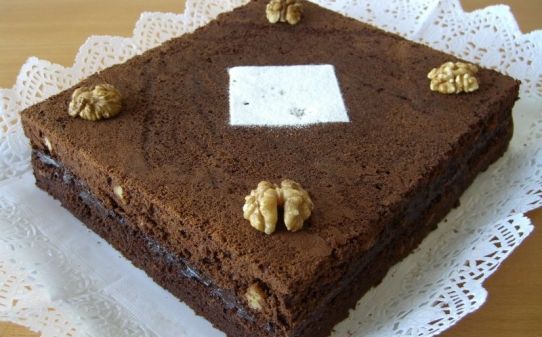 Brownie de chocolate y nueces