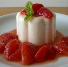 Mousse de yogur y queso