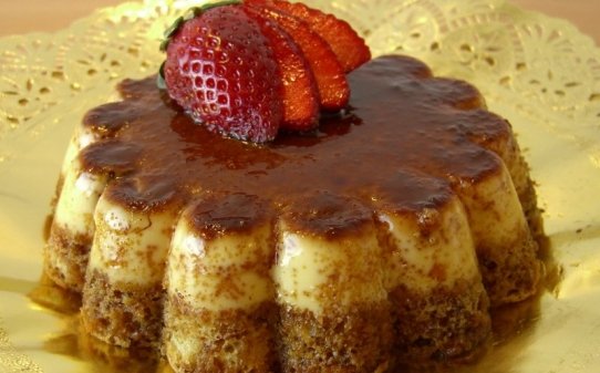 Coca-flan de coco