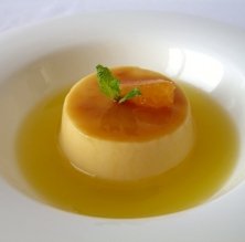 Crema cremada de flor de taronger i taronja