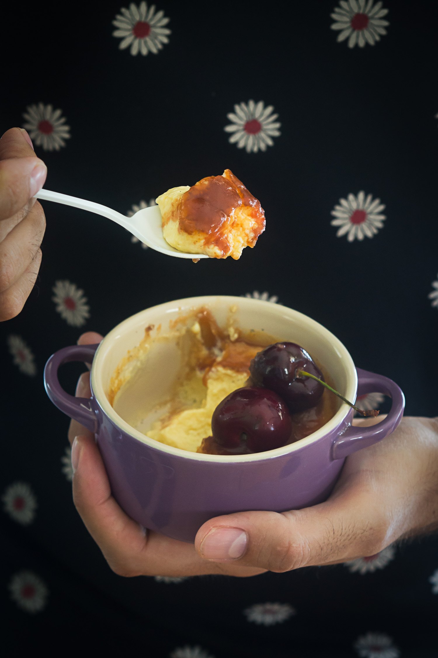 Crème brûlée de cireres