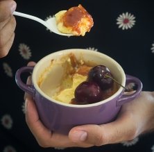Crème brûlée de cerezas