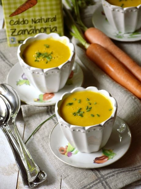 Gazpacho de caldo de zanahoria