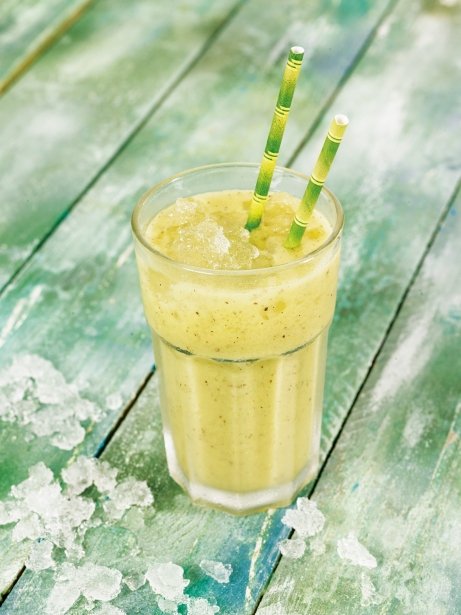 Smoothie de kiwi i poma