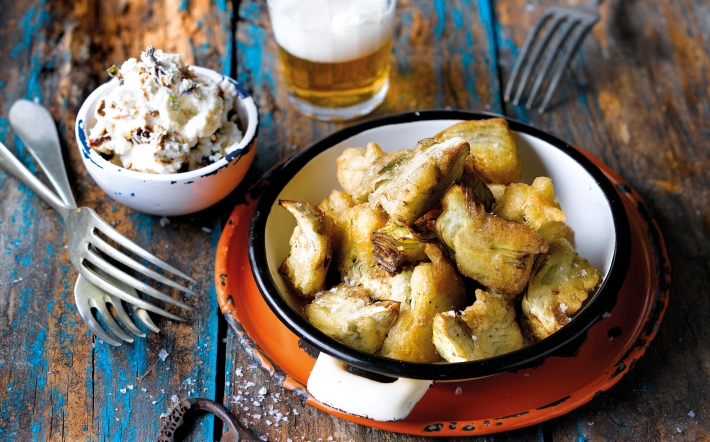 Tempura de alcachofa