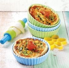 Quiche de verduras y salmón