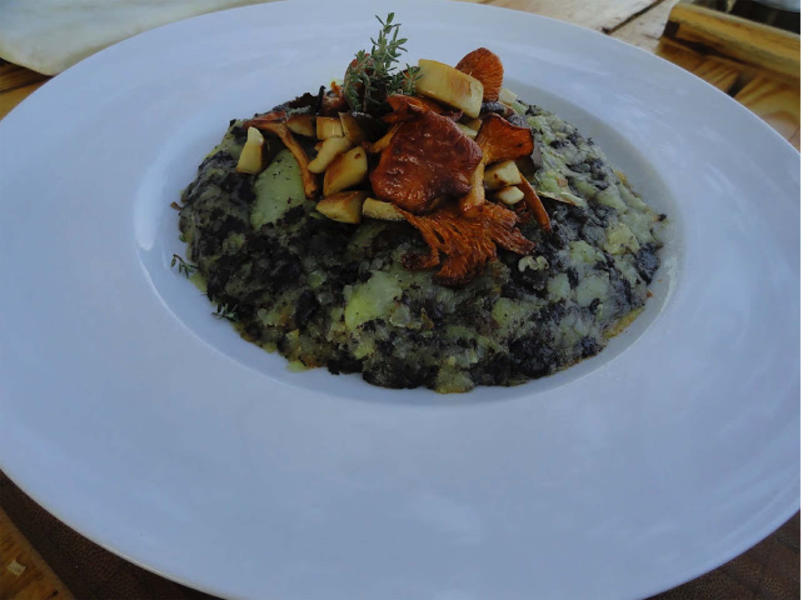 Trinxat de patates i bolets