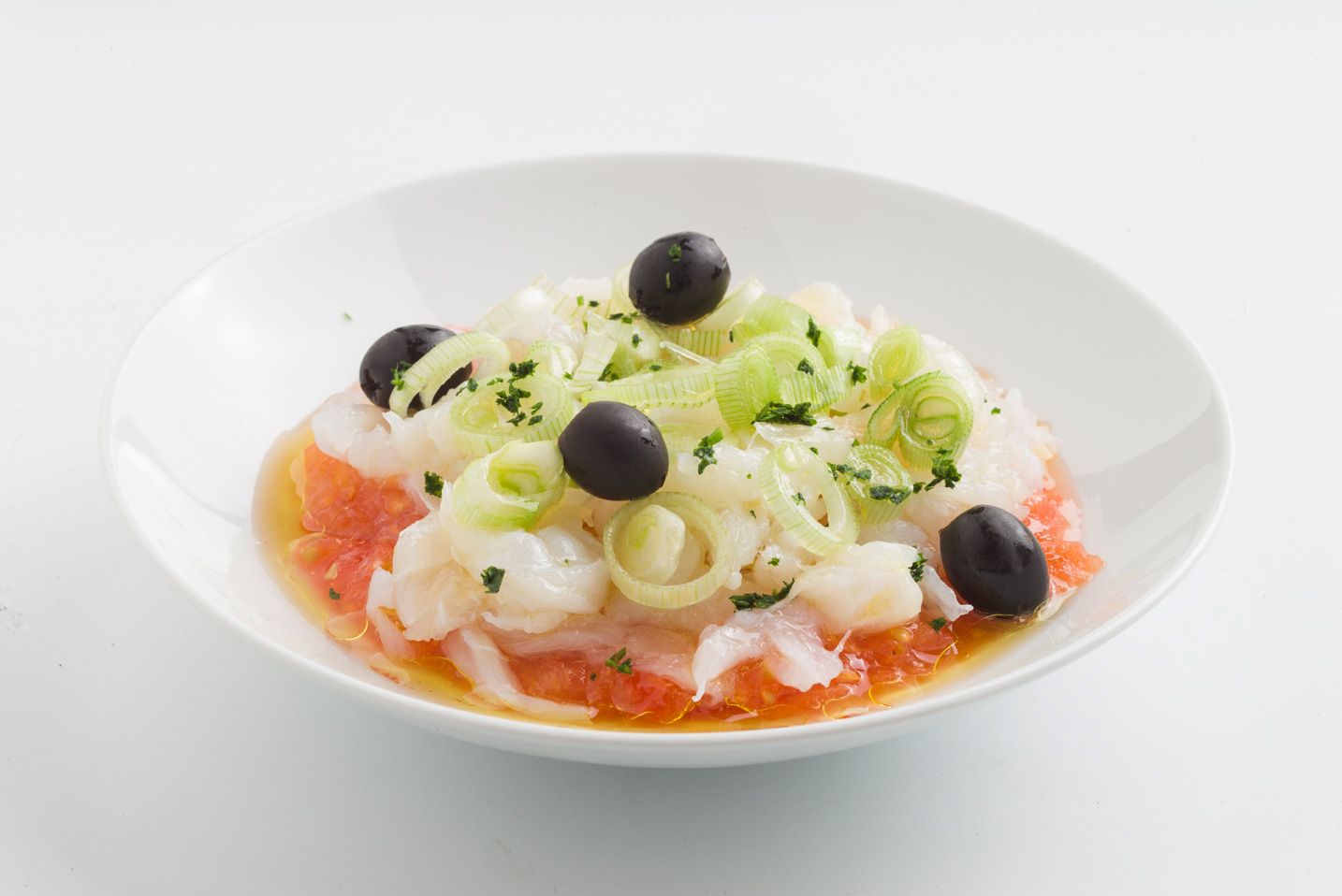 Esqueixada de bacalao