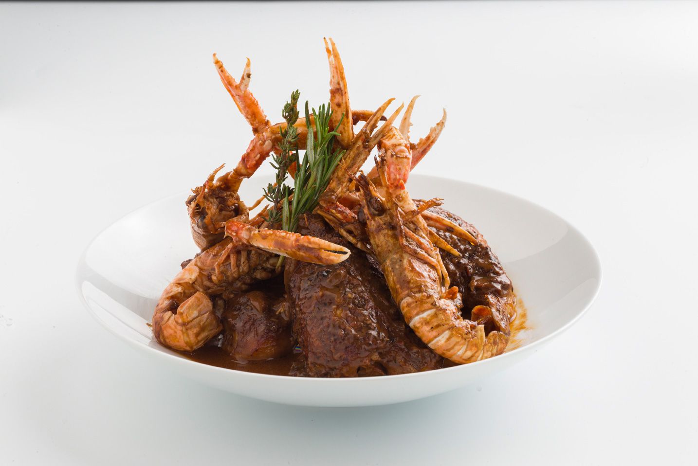 Pollastre amb escamarlans