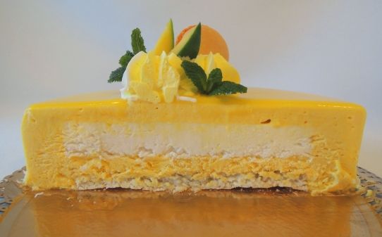 Mousse de mango y coco