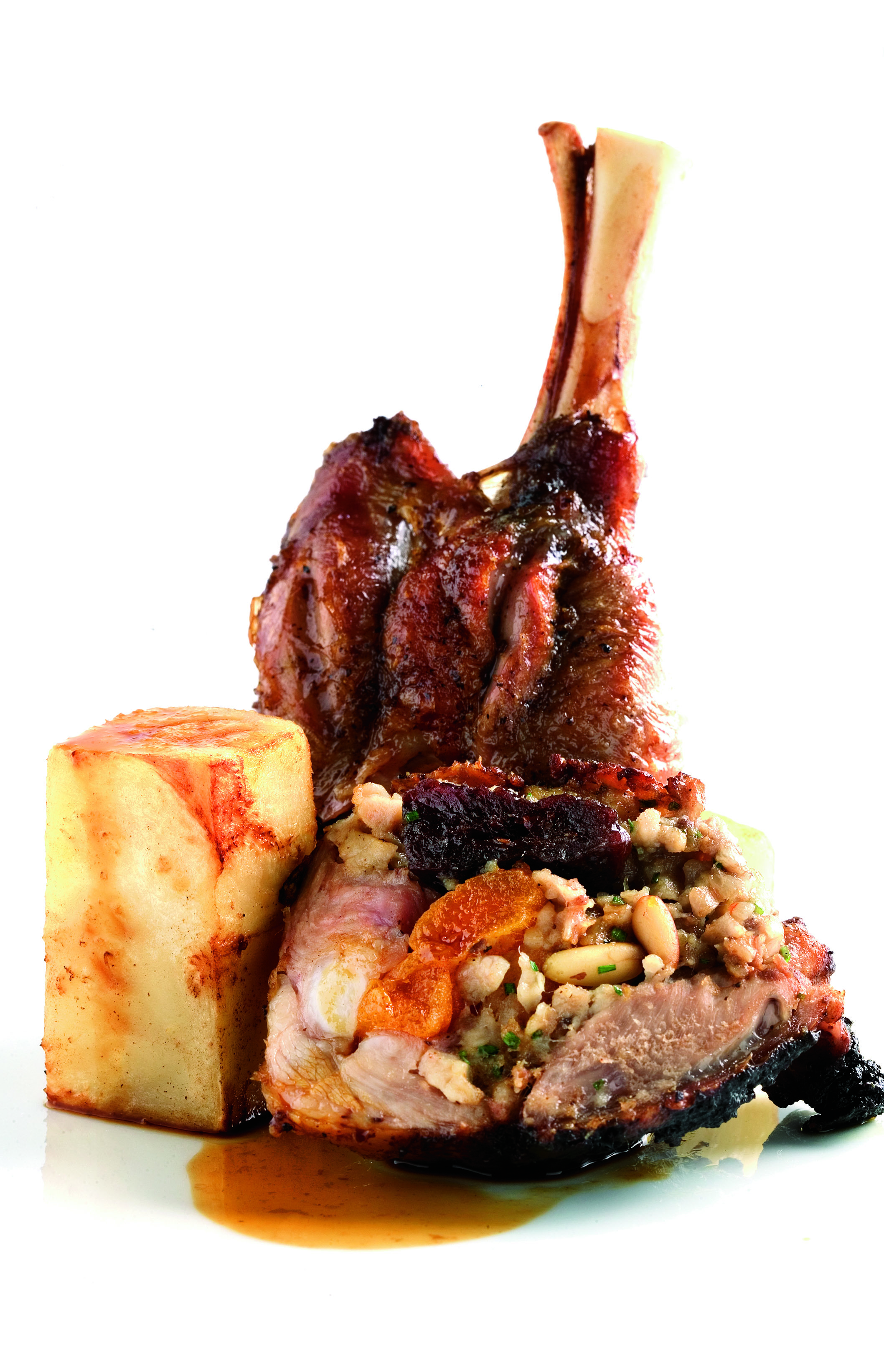 Espatlla de xai farcida