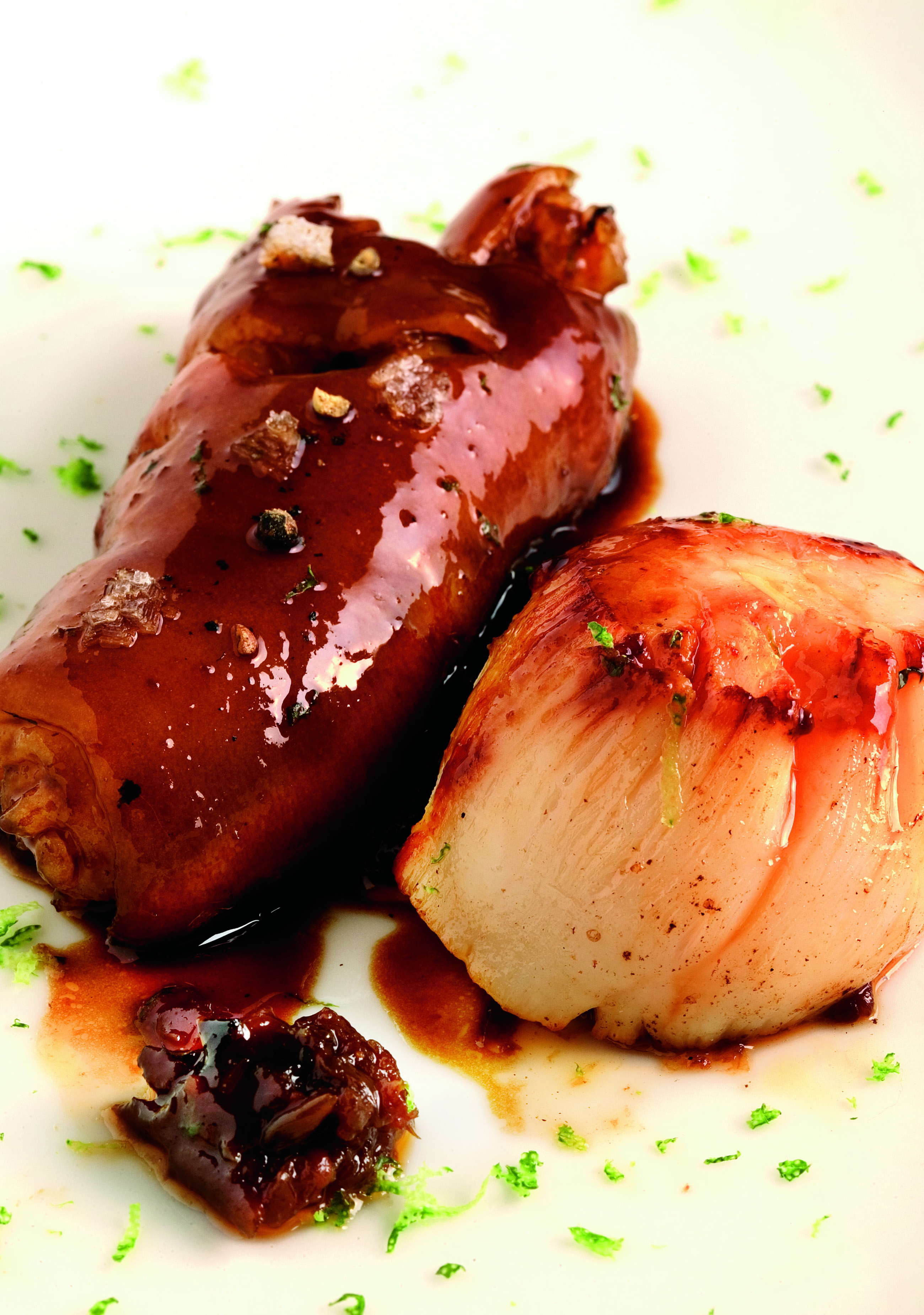 Peus de porc amb vieires