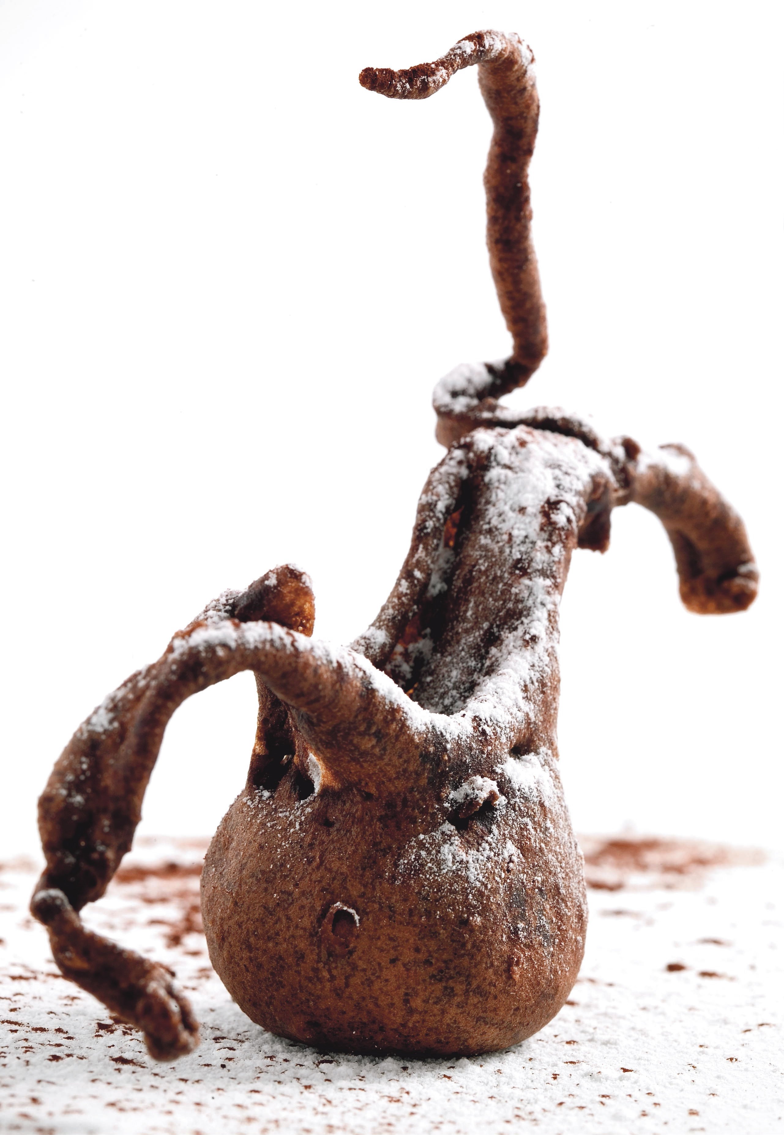 Bunyol fonent cent per cent xocolata amb tòfona negra