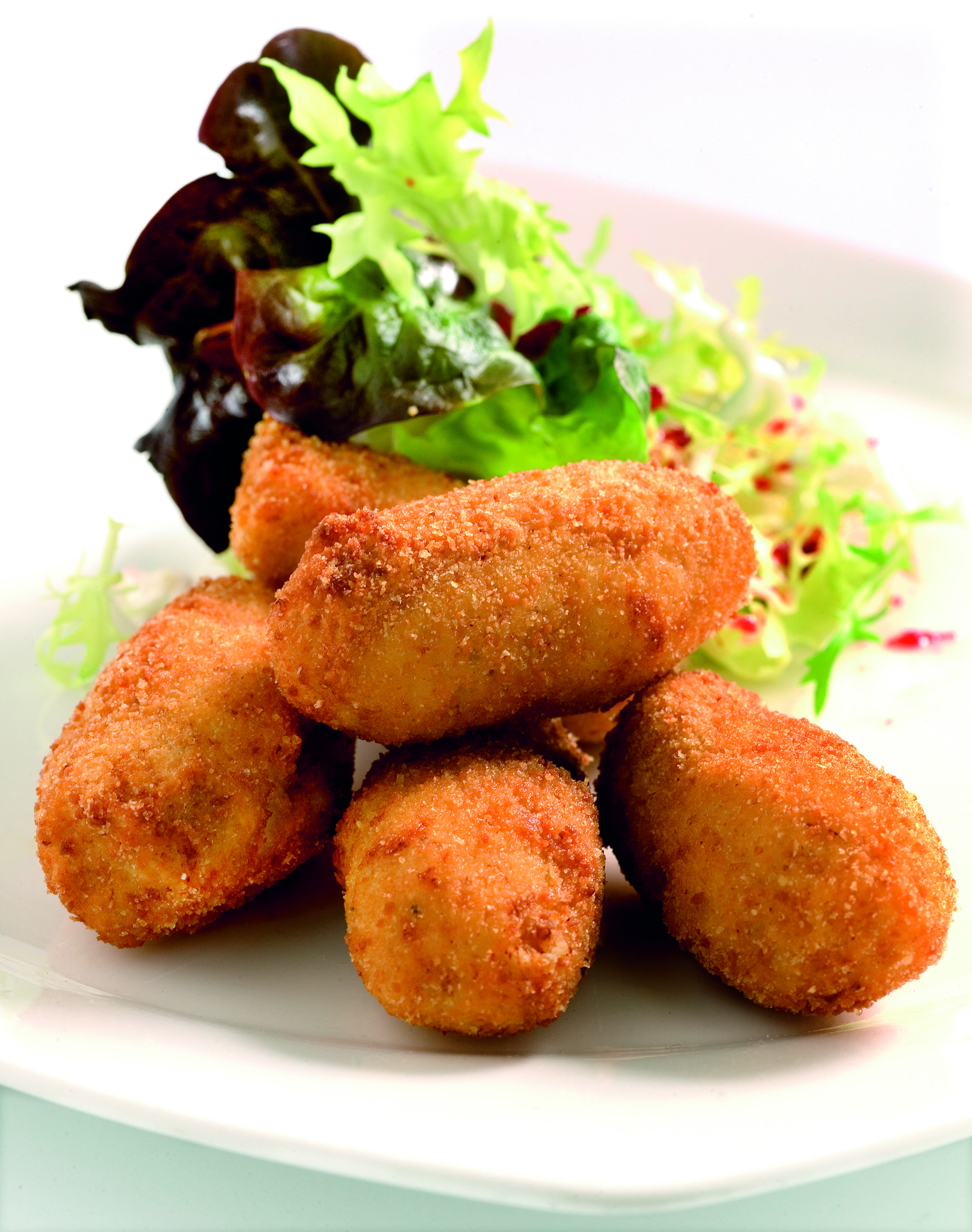 croquetes de bacallà i gambes