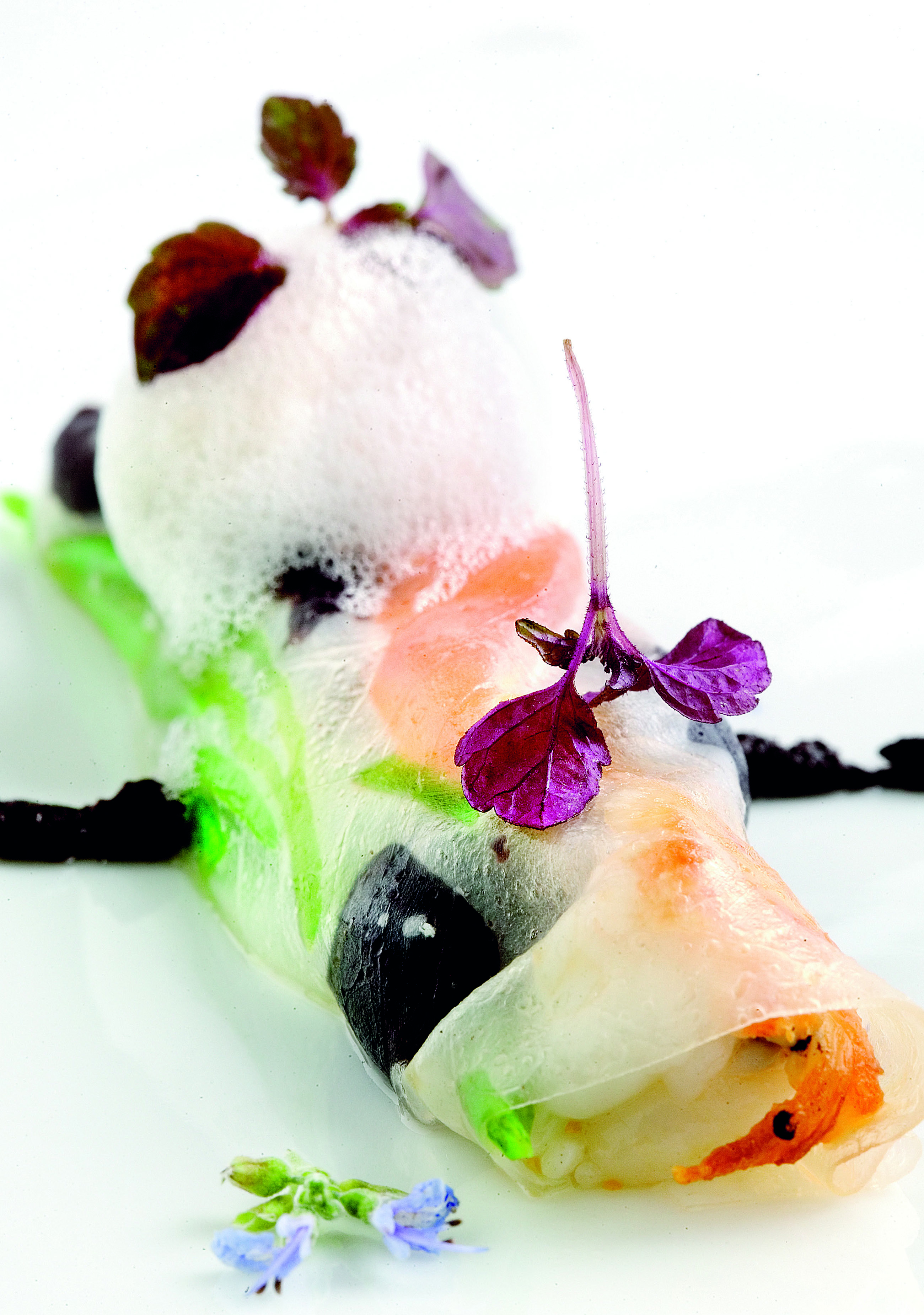 Canelón transparente de tomate