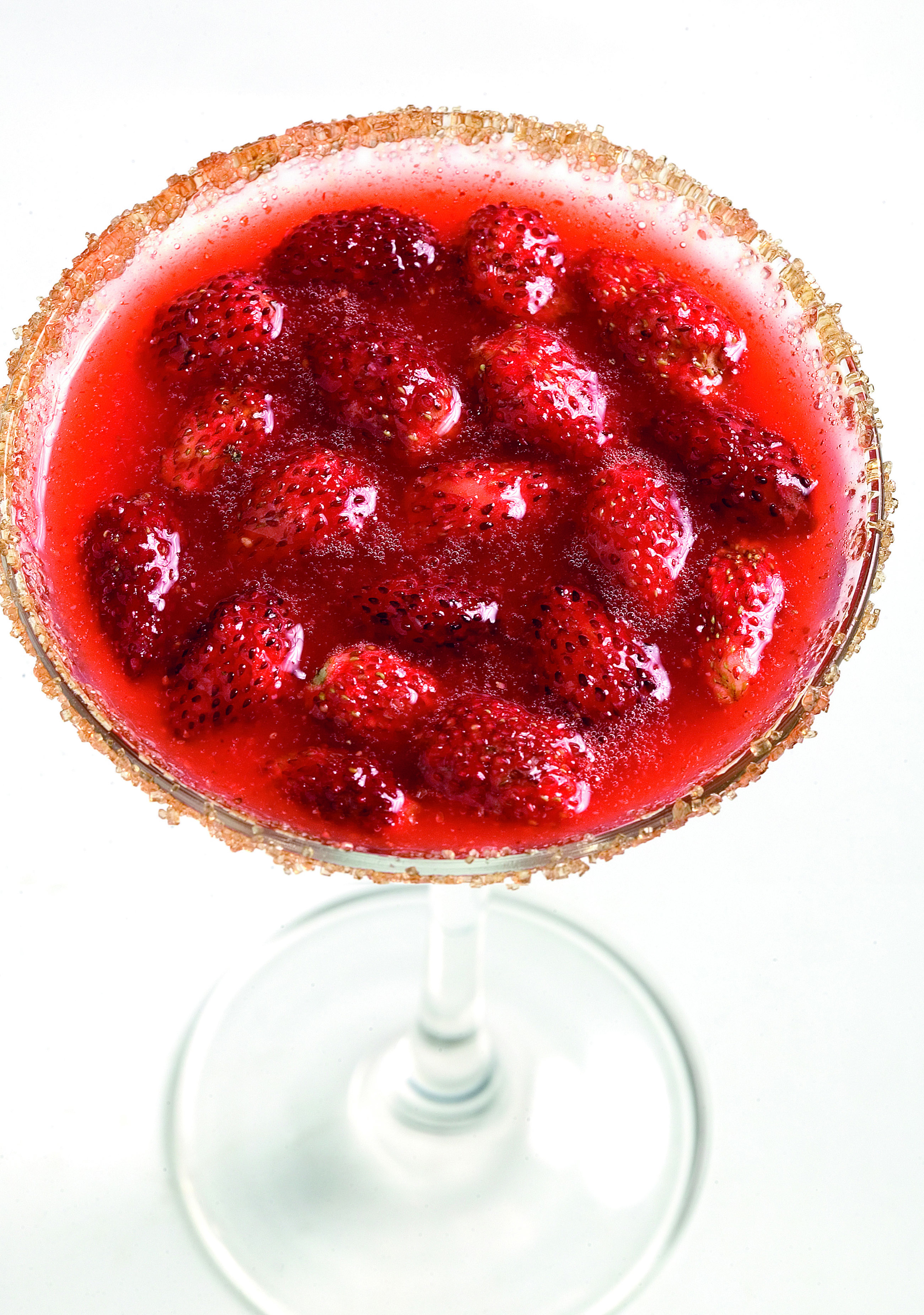 Copa freda de maduixes i cava