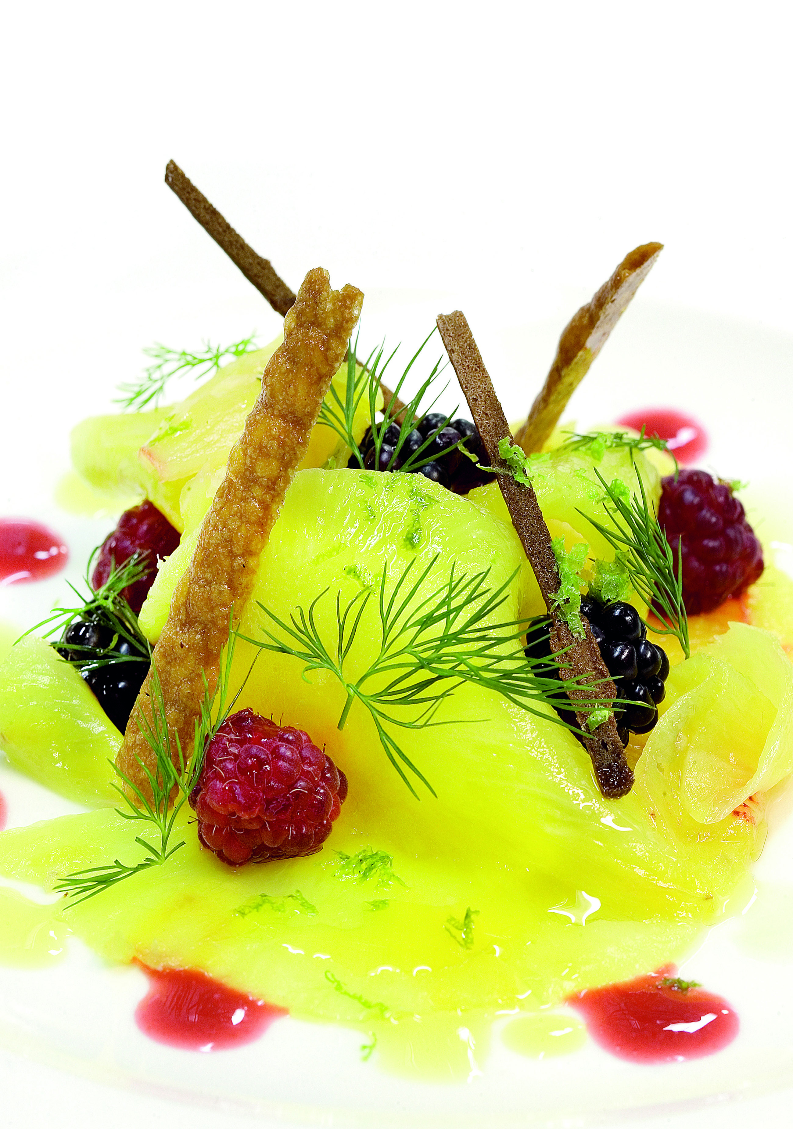 Carpaccio de pinya amb Kirsch