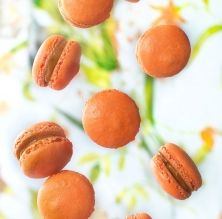Macarons de melocotón