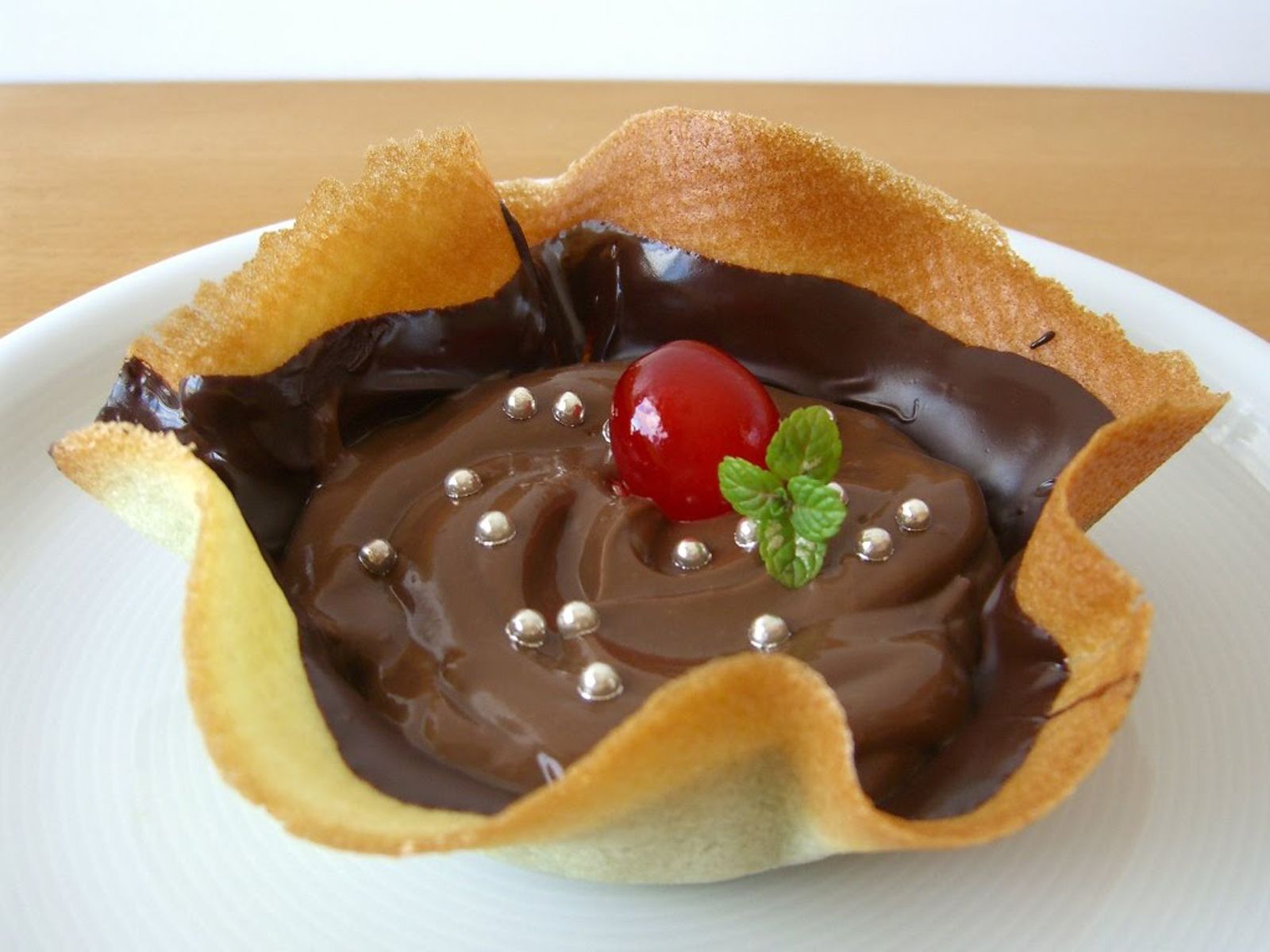 Tulipán de café y chocolate