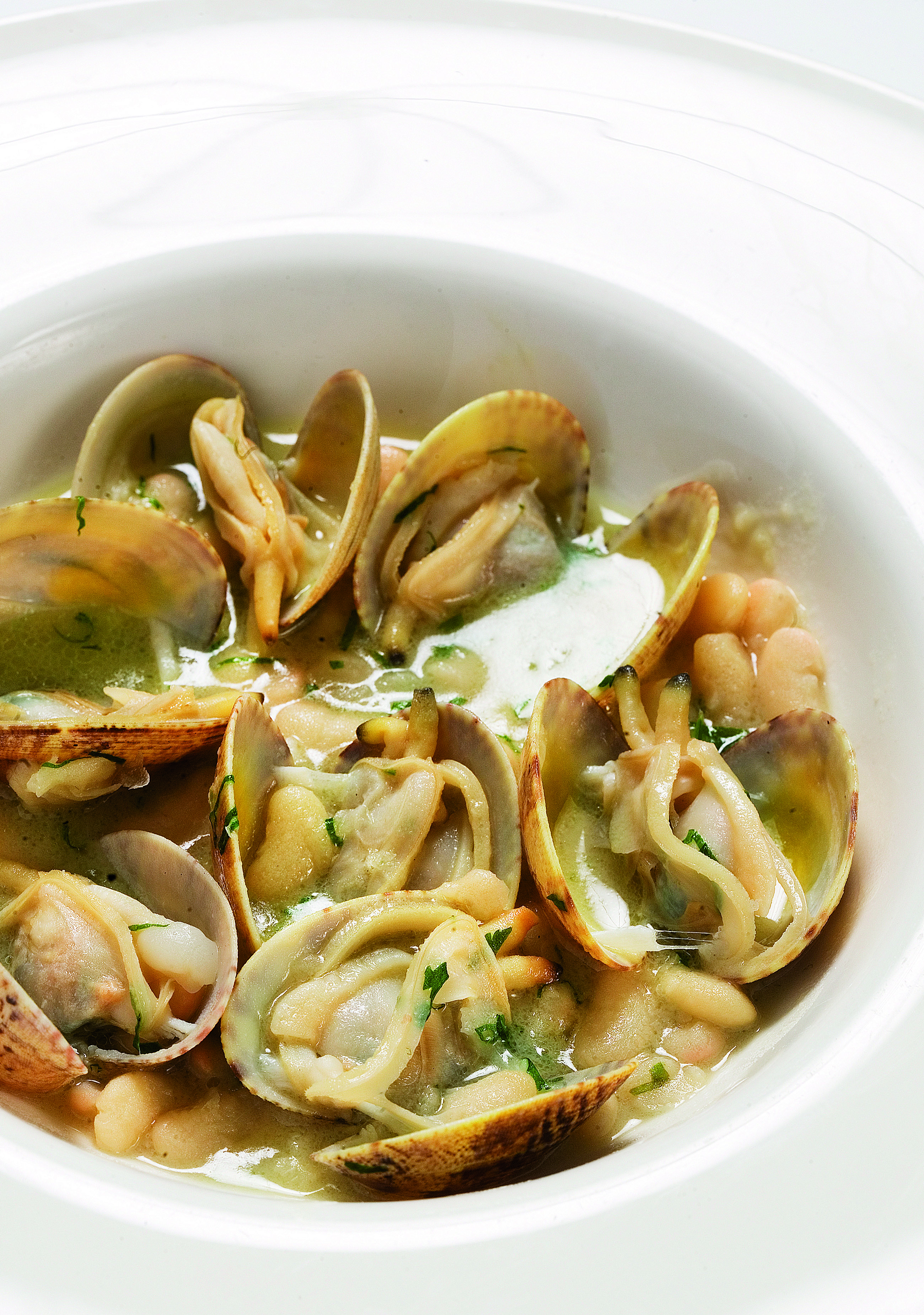 Cloïsses amb mongetes del ganxet