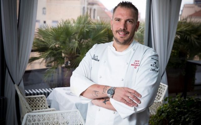 El xef Aurelio Morales a La Terrassa del Claris