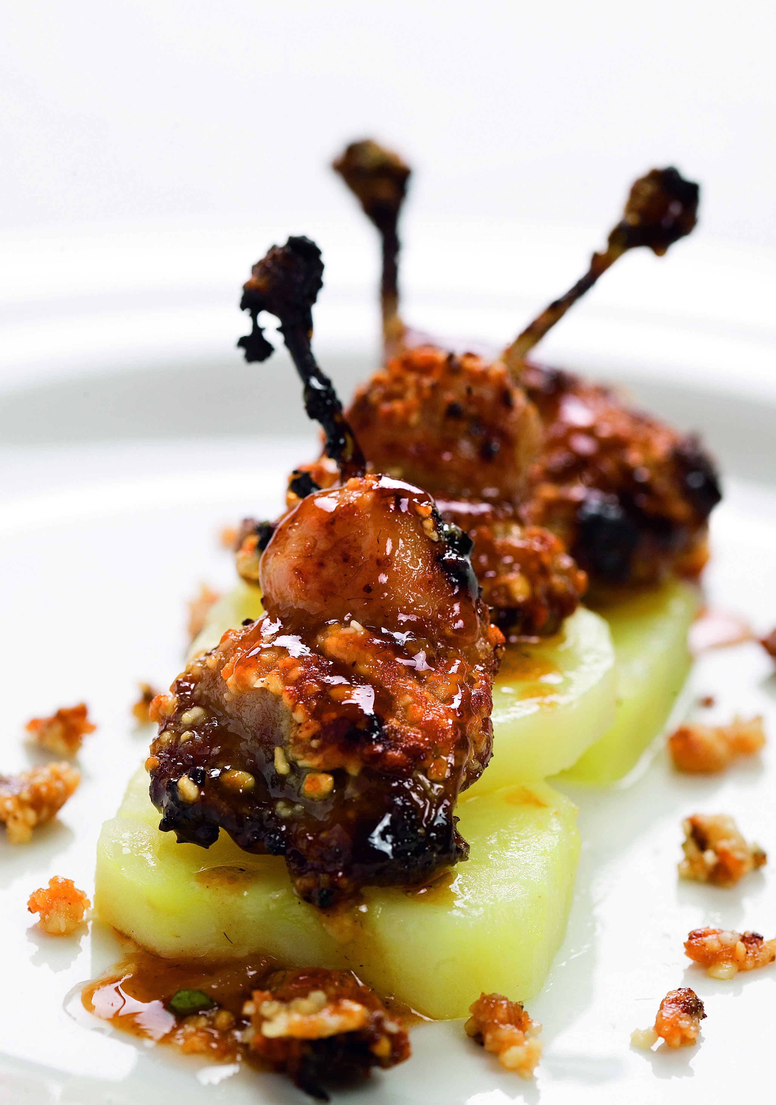 Cruixent de guatlla amb mel