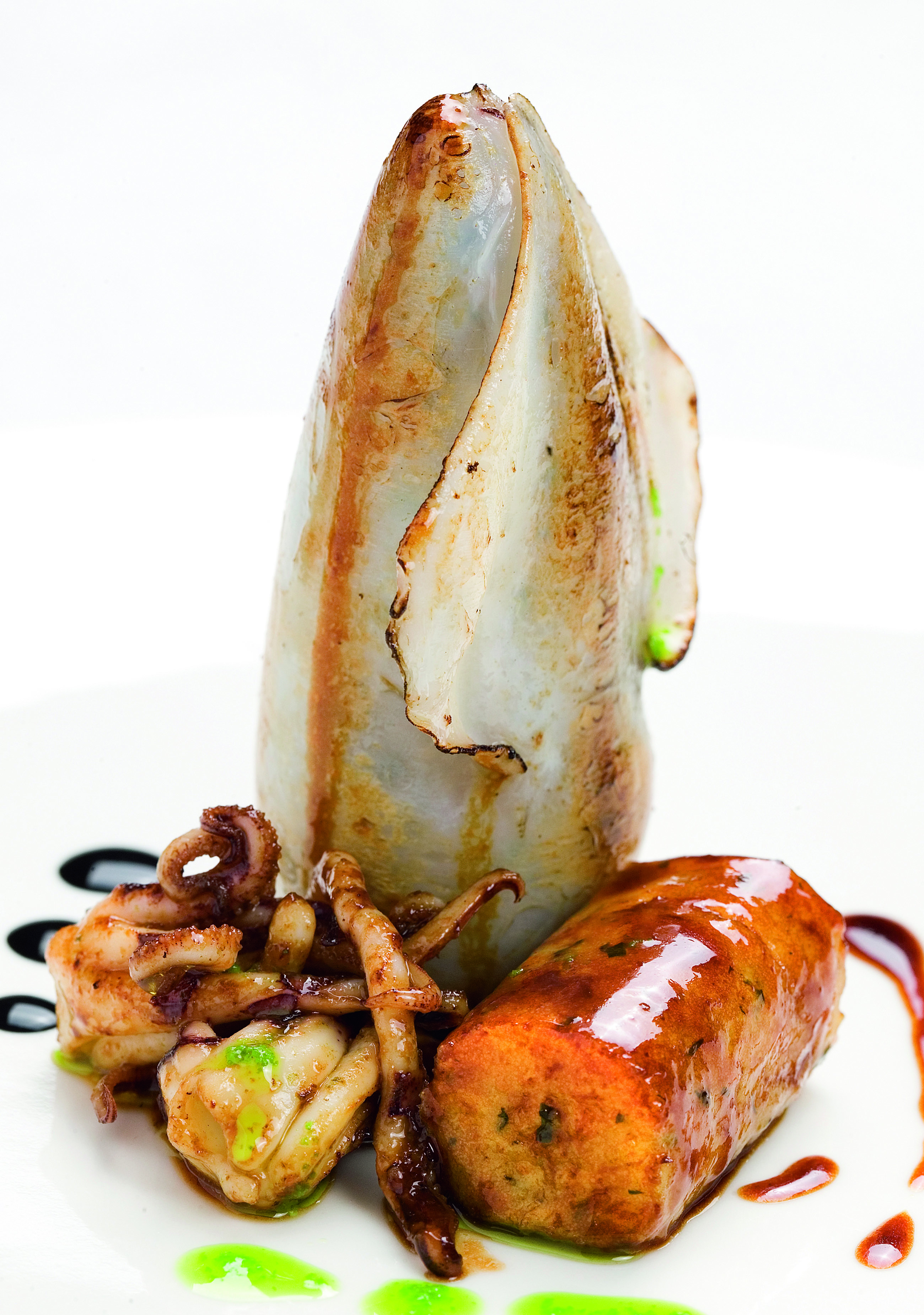 Calamars farcits a l'antiga